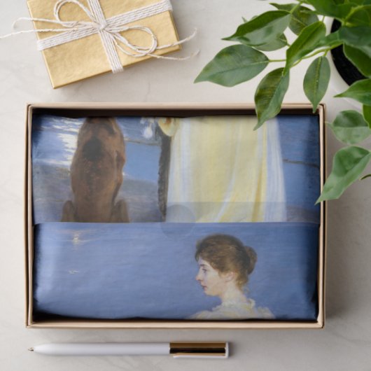 Kroyer - De vrouw van de kunstenaar en de hond van Tissuepapier (Geschenk)