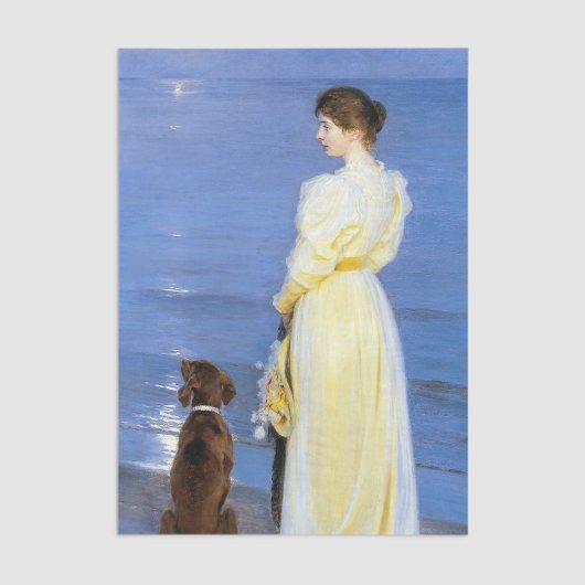 Kroyer - De vrouw van de kunstenaar en de hond van Tissuepapier