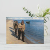 Kroyer - Drie vissers die een boot trekken Kaart (Staand voorkant)