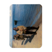 Kroyer - Drie vissers die een boot trekken Magneet (Verticaal)