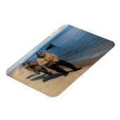 Kroyer - Drie vissers die een boot trekken Magneet (Linkerzijde)