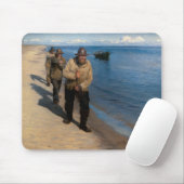 Kroyer - Drie vissers die een boot trekken Muismat (Met muis)