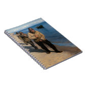 Kroyer - Drie vissers die een boot trekken Notitieboek (Rechterzijde)
