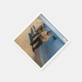 Kroyer - Drie vissers die een boot trekken Servet (Hoek)