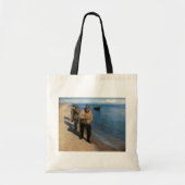 Kroyer - Drie vissers die een boot trekken Tote Bag (Voorkant)