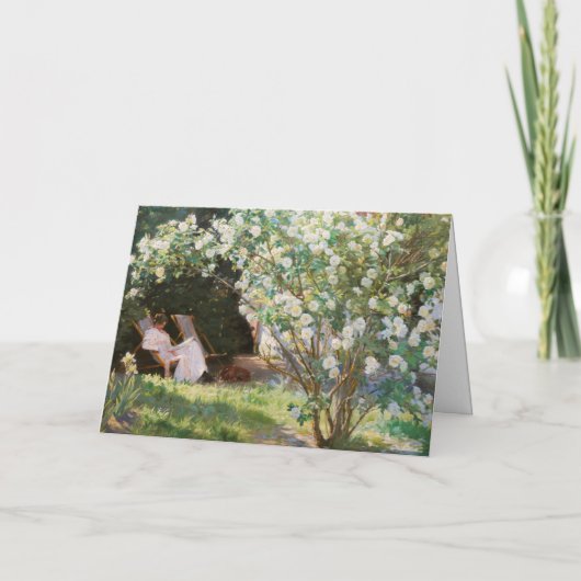 Kroyer - Gelukkig Nieuwjaar en Strand van Skagen Feestdagen Kaart (Achterkant)