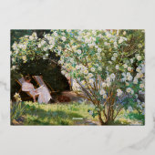 Kroyer - Happy New Year en Skagen Beach Folie Feestdagenkaart (Achterkant)