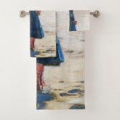 Kroyer - Little Girl op Skagen Beach Bad Handdoek (Insitu)