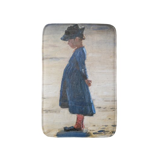 Kroyer - Little Girl op Skagen Beach Badmat (Voorkant Verticaal)
