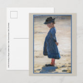 Kroyer - Little Girl op Skagen Beach Briefkaart (Voorkant / Achterkant)