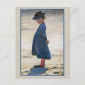 Kroyer - Little Girl op Skagen Beach Briefkaart (Voorkant)