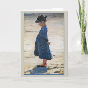Kroyer - Little Girl op Skagen Beach Kaart