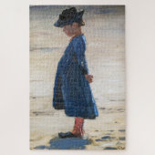 Kroyer - Little Girl op Skagen Beach Legpuzzel (Verticaal)