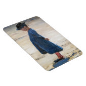 Kroyer - Little Girl op Skagen Beach Magneet (Rechterzijde)