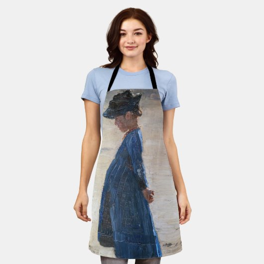 Kroyer - Little Girl op Skagen Beach Schort (Gedragen)