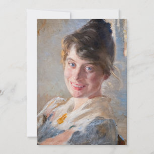 Kroyer - Portret van de vrouw van de kunstenaar Ma Bedankkaart