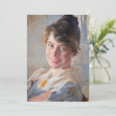 Kroyer - Portret van de vrouw van de kunstenaar Ma Bedankkaart (Staand voorkant)