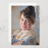 Kroyer - Portret van de vrouw van de kunstenaar Ma Bedankkaart (Voorkant / Achterkant)
