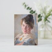 Kroyer - Portret van de vrouw van de kunstenaar Ma Briefkaart (Staand voorkant)