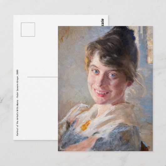 Kroyer - Portret van de vrouw van de kunstenaar Ma Briefkaart (Voorkant / Achterkant)