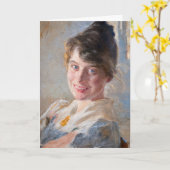 Kroyer - Portret van de vrouw van de kunstenaar Ma Kaart (Gele Bloem)