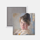 Kroyer - Portret van de vrouw van de kunstenaar Ma Magneet (Voorkant / Achterkant)