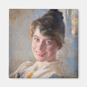 Kroyer - Portret van de vrouw van de kunstenaar Ma Magneet