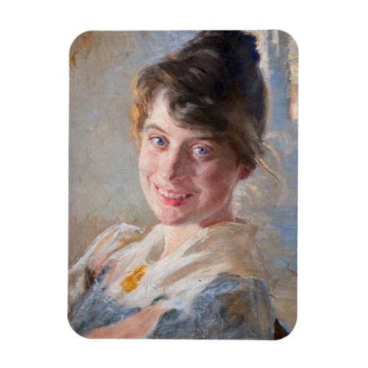 Kroyer - Portret van de vrouw van de kunstenaar Ma Magneet (Verticaal)
