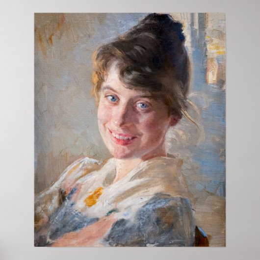 Kroyer - Portret van de vrouw van de kunstenaar Ma Poster (Voorkant)