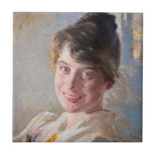 Kroyer - Portret van de vrouw van de kunstenaar Ma Tegeltje