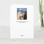 Kroyer - Self-Portreit in Skagen Beach Kaart (Achterkant)