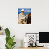 Kroyer - Self-Portreit in Skagen Beach Poster (Thuiskantoor)