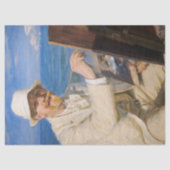 Kroyer - Self-Portreit in Skagen Beach Tissuepapier (Voorkant)