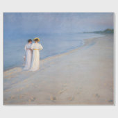 Kroyer - Summer Evening on Skagen Beach Cadeaupapier (Vlak)