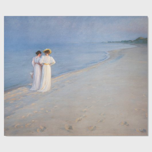 Kroyer - Summer Evening on Skagen Beach Cadeaupapier (Vlak)