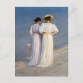 Kroyer - Summer Evening on Skagen Beach Closeup Briefkaart (Voorkant)