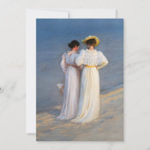 Kroyer - Summer Evening on Skagen Beach Closeup Kaart