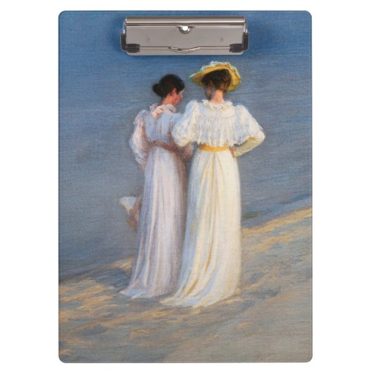 Kroyer - Summer Evening on Skagen Beach Closeup Klembord (Voorkant)