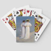 Kroyer - Summer Evening on Skagen Beach Closeup Pokerkaarten (Achterkant)