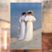 Kroyer - Summer Evening on Skagen Beach Closeup Raamsticker (Vel 2)