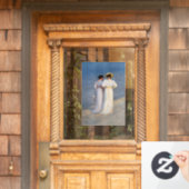 Kroyer - Summer Evening on Skagen Beach Closeup Raamsticker (Huis Deur)