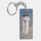 Kroyer - Summer Evening on Skagen Beach Closeup Sleutelhanger (Voorkant Links)