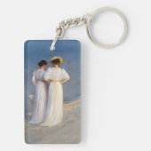 Kroyer - Summer Evening on Skagen Beach Closeup Sleutelhanger (achterkant)