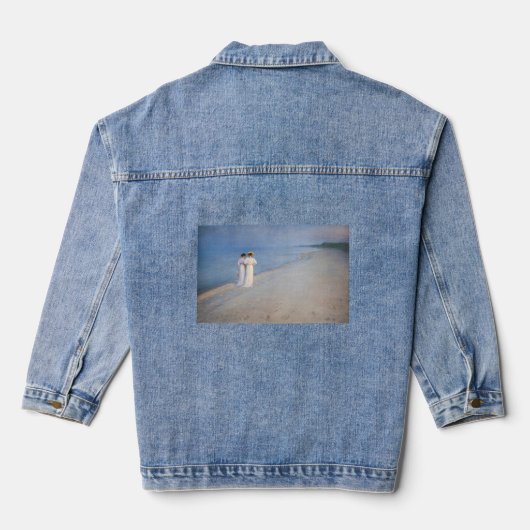 Kroyer - Summer Evening on Skagen Beach Denim Jacket (Achterkant)