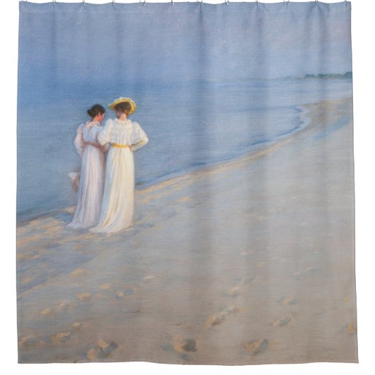 Kroyer - Summer Evening on Skagen Beach Douchegordijn (Voorkant)