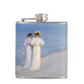 Kroyer - Summer Evening on Skagen Beach Heupfles (Voorkant)