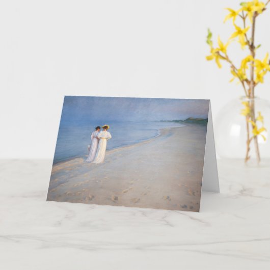 Kroyer - Summer Evening on Skagen Beach Kaart (Gele Bloem)