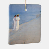 Kroyer - Summer Evening on Skagen Beach Keramisch Ornament (Rechts)
