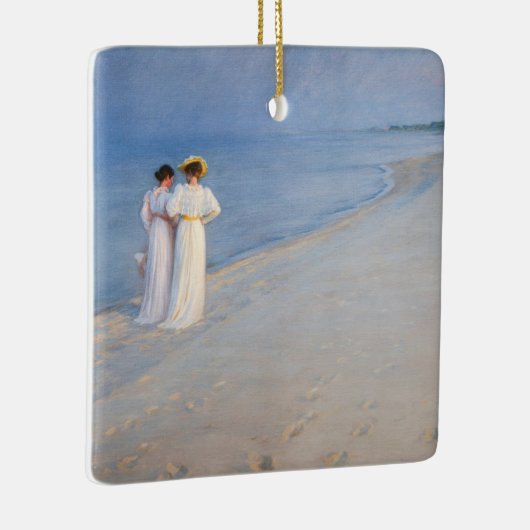Kroyer - Summer Evening on Skagen Beach Keramisch Ornament (Rechts)