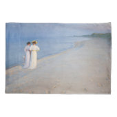 Kroyer - Summer Evening on Skagen Beach Kussensloop (Achterkant)